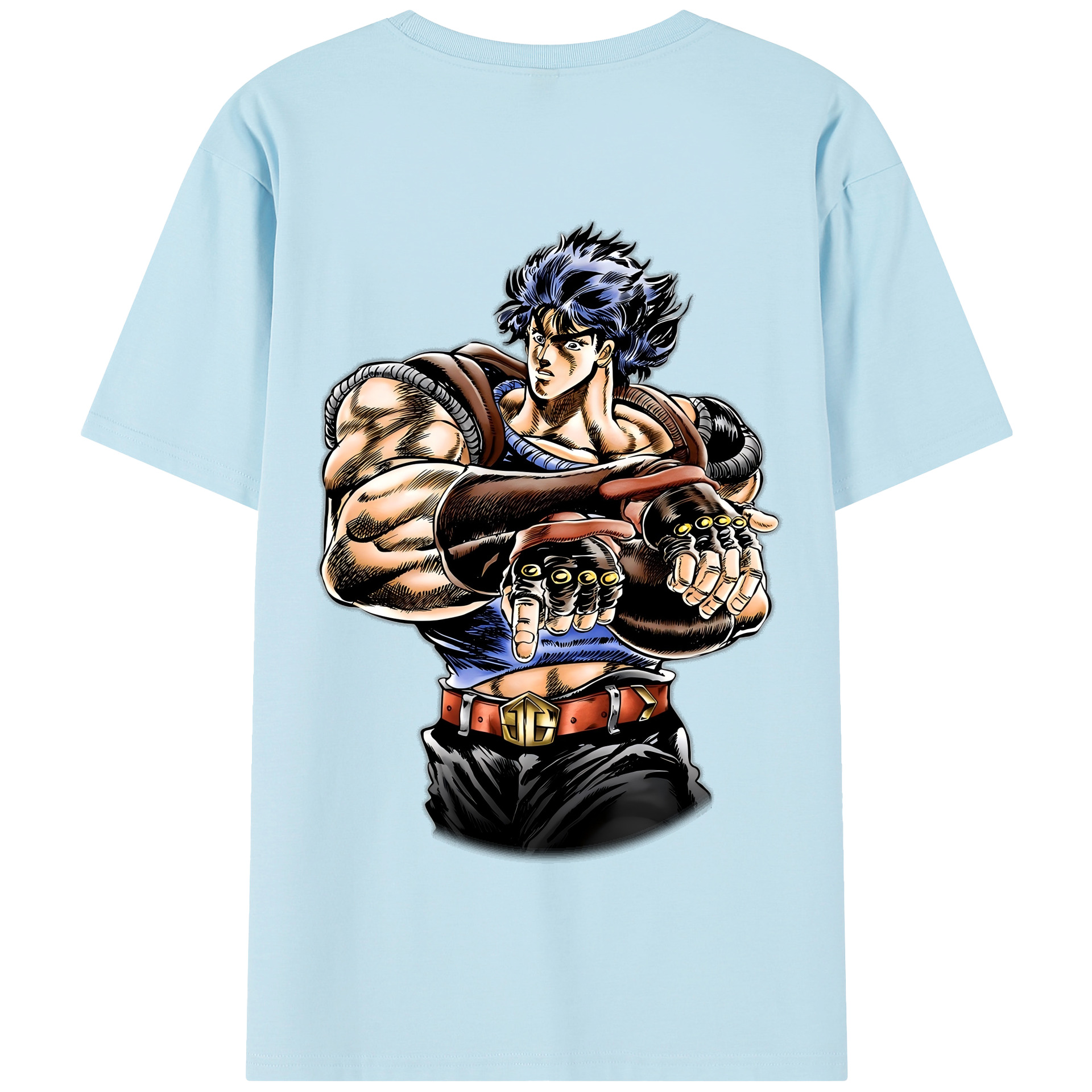 （画像用） ジョジョの奇妙な冒険 /ジョナサン?ジョースター JoJo's Bizarre Adventure Jonathan Joestar 綿100％半袖Tシャツ（背面プリント）